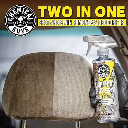 Chemical Guys Lightning Fast Carpet and Upholstery Stain Extractor - Chemical Guys Carpet Cleaner, Great for Fabric, Upholstery, Cars, Home, Office, Furniture, and More, Fresh Scent - 16 oz thumbnail 10
