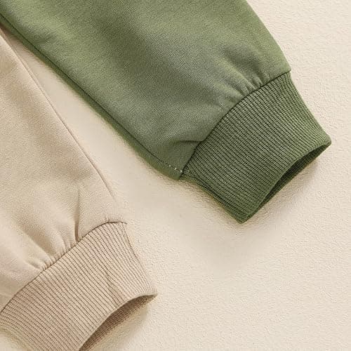Toddler Baby Boy Fall Winter Clothes Mamas Little Boy Outfit Letter Long Sleeve Sweatshirts and Jogger Pants Set thumbnail 7