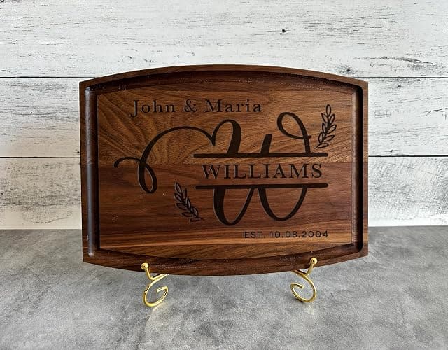 Personalized Cutting Boards – Personalized Cutting Boards Wood Engraved – Lovely Birthday, Anniversary, Bridal Shower, Wedding Present – Custom Christmas gift- House warming Gift - USA Handmade thumbnail 8