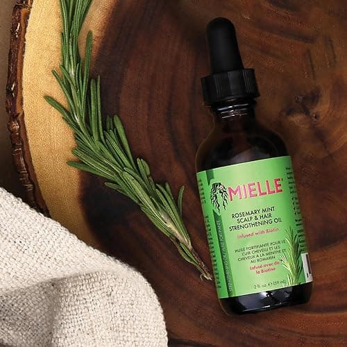 Mielle Organics Rosemary & Mint Hair Oil, Split Ends & Dry Scalp Treatment - Made with Biotin & Essential Oils for Strengthening, Soothing, Moisturizing & Encouraging Longer, Healthier Hair (2 Fl Oz) thumbnail 3