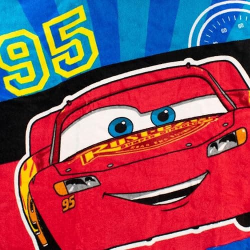 Disney Boys Poncho Cars Red One Size thumbnail 4
