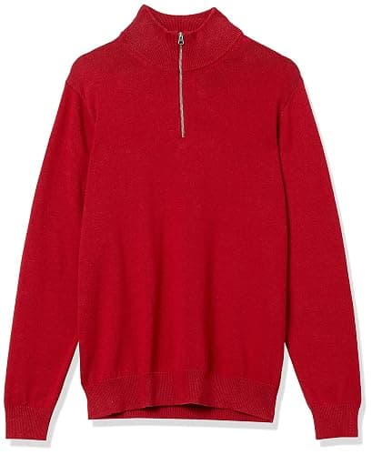 Amazon Essentials Men's 100% Cotton Quarter-Zip Sweater thumbnail 5