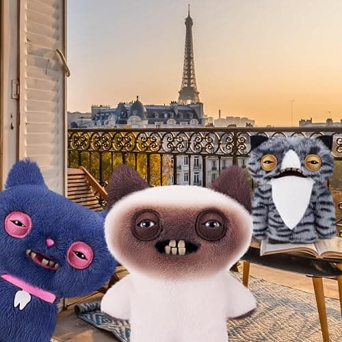 Fuggler Alley Cats 9-Inch Plush Toy (Yawper) by ZURU – Funny Ugly Monster Stuffed Animal with Human-Like Teeth, Collectible Plush for Kids, Tweens, Teens, Adults & Cat-Loving Weirdos thumbnail 4