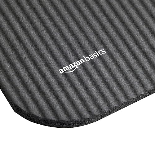 Amazon Basics 1/2 Inch Extra Thick Exercise Yoga Mat with Carrying Strap - Black thumbnail 5
