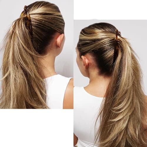 Camila Paris CP2 2 Pack French Large Banana Clip Hair Comb, Classic Banana Clips Hair for Thick Hair Ponytail Holder Interlocking Styling Clips for Women Made in France thumbnail 6