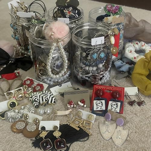 Mystery Jewelry Jar for Women, Gothic Witchy Vintage Jewelry Gift Set(Goth Boho Mixed Punk Everyday Necklaces,Earrings, Rings,Bracelets/Bangles),Unique Alternative Fashion Romantic Cute Present for Her thumbnail 6