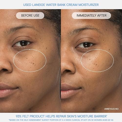 LANEIGE Water Bank Blue Hyaluronic Cream Moisturizer: Hydrating Korean Face Cream with Squalane & Ceramide for Skin Barrier Support, Dermatologist-Tested thumbnail 3