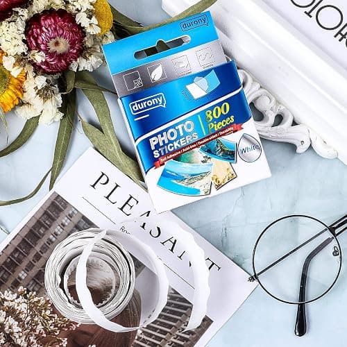 durony 800 Pieces Photo Sticker White Double-Sided Self Adhesive Photo Tapes for Pictures DIY Photo Album Journal thumbnail 2