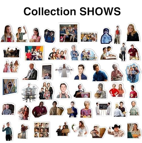 Babymiu Sheldon TV Show Stickers（50 Pcs，Large Size） Sheldon Merch Vinyl Decals Gifts Party Supplies for Water Bottles Skateboard Luggage Scrapbook Kids Teens Adult thumbnail 3