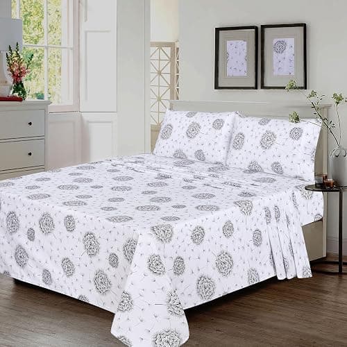 100% Cotton Full Sheets, Bedding Full Size Set, Dandelion | 4 Piece Set thumbnail 2