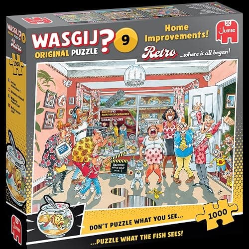 Wasgij Retro Original 9, Home Improvements - Unique 1000 Piece Jigsaw Puzzle for Adults - Colourful, Puzzling, Challenging & Brainteasing Adult Jigsaws - 100% Recycled Cardboard 1000Pc Puzzles - Jumbo thumbnail 8