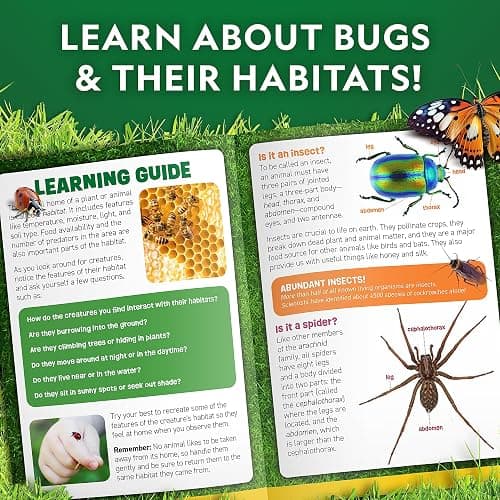 National Geographic Bug Catcher Kit for Kids - Kids Bug Habitat with Magnified Viewer, Bug Catcher, Tweezers & Learning Guide, Insect Habitat, Outdoor Toys, Kids Bug Catching Kit, Bug Box thumbnail 7