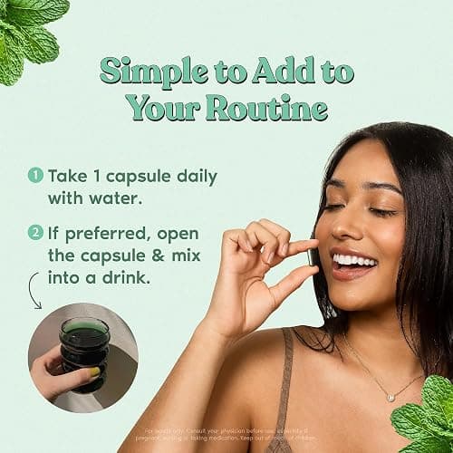 Her Fantasy Box | Body Magic | Chlorophyll Capsules - 30 Vegan Capsules for Detox, Digestion, Gut Health, Skin Support, and Oily Skin - Natural Energy Booster thumbnail 4