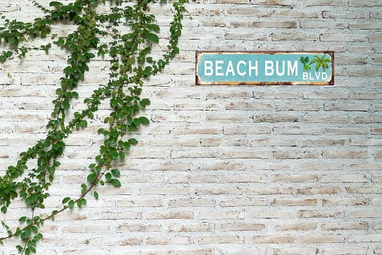Vintage Tin Sign Retro Metal Beach Bum Blvd Signs Stylish Wall Art Plaques for Home Decor Bathroom Kitchen House and Gothic Wall Decor or as a Unique Poster 16x4 in thumbnail 6
