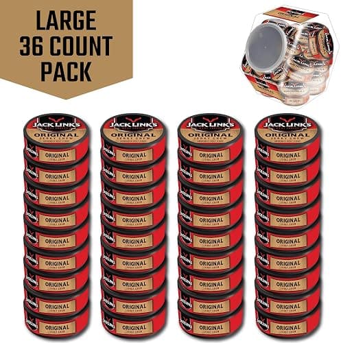 Jack Link's Beef Jerky Chew, Original Flavor Meat Snack, Shredded Jerky, Made with 100% Beef, Great Stocking Stuffers and Gifts, 0.32 Oz Per Snack Tin, 11.52 Oz Total (Pack of 36) thumbnail 6