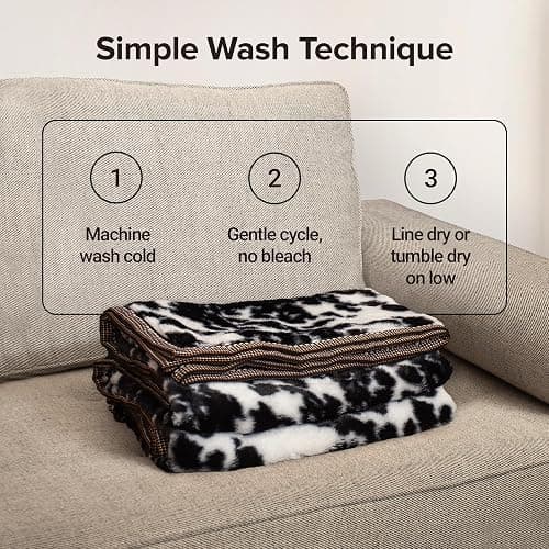 ARIAT Snuggle Blanket, 50" x 60" | Lightweight Comfy Soft Cozy Warm Fluffy Throw Blanket in Beautiful Gift Box thumbnail 7
