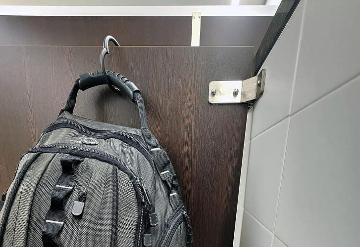 Clipa Bag Hanger - The Ring That Opens Into a Hook, Closes Automatically | Hangs Almost Anywhere in Just 1/2" of Space | Holds 33 lbs Yet Weighs Only 1.6 oz | 8 Styles | 3 yr Warranty - Matte Black thumbnail 8
