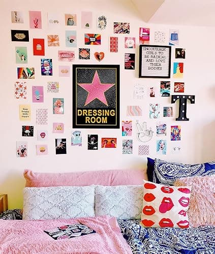 HK Studio Dressing Room Decor for Teen Girls 10" x 15" - Pink Star Y2K Room Decor Aesthetic thumbnail 5