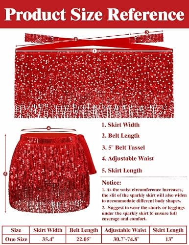 Sequin Skirt Sparkly Skirt Belly Dance Skirt Glitter Skirt Rave Sparkle Skirt Sequin Tassel Skirt Fringe Hip Scarf Women thumbnail 6