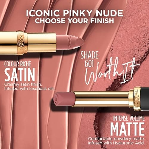 L'Oreal Paris Colour Riche Satin Lipstick for Moisturized Lips,Lip Makeup with Argan Oil and Vitamin E,Worth It,0.13 Oz thumbnail 6