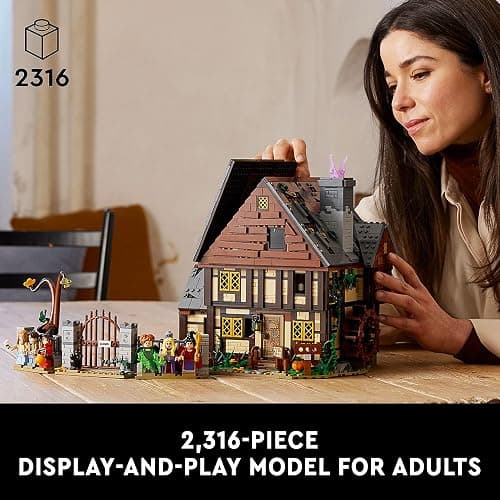 LEGO Ideas Hocus Pocus The Sanderson Sister's Cottage - Building Set for Adults, Men & Women, Age 18+ - Unique Gift for Fans W/Sister Minifigures - 21341 thumbnail 3