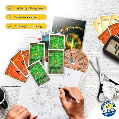Thames & Kosmos EXIT: The Enchanted Forest| A Kosmos Escape Room Game in a Box| Family Friendly, Card-Based at-Home Escape Room Experience for 1 to 4 Players, Ages 12+ , Black thumbnail 7