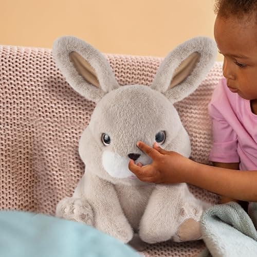 Niuniu Daddy 14" | 3.5 Pound Rabbit Weighted Bunny Stuffed Animals, Large Hugging Plush Animal Toys for Kids Adults Baby, Large Body Pillow for Sleep Gifts Presents Birthday Christmas Holiday thumbnail 4