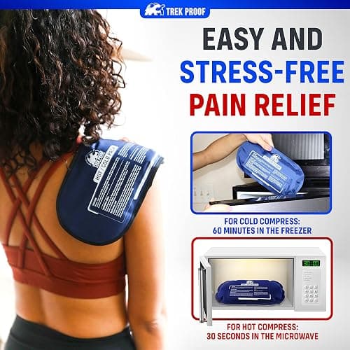 Trekproof Ice Pack (3-Piece Set) Reusable Hot and Cold Therapy Gel Wrap Support Injury Recovery, Alleviate Joint and Muscle Pain Rotator Cuff, Knees, Back & More thumbnail 6