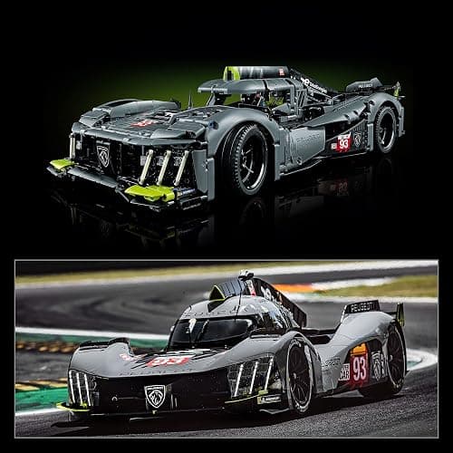 LEGO Technic Peugeot 9X8 24H Le Mans Hybrid Hypercar 42156 Collectible Race Car Building Kit for Adults and Teens, 1:10 Scale Racing Car Model, Gift for Motorsport Fans thumbnail 2