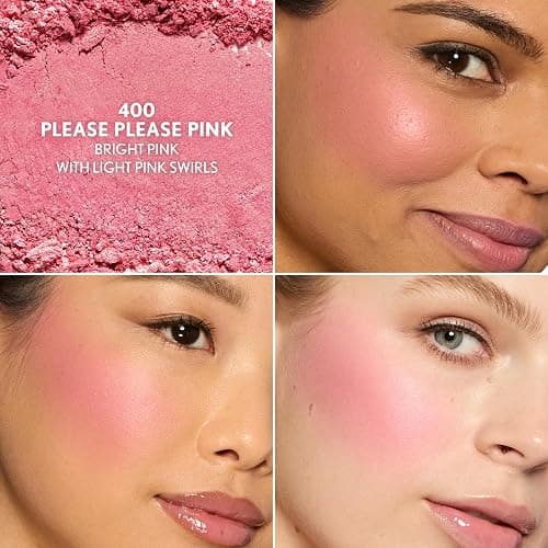 COVERGIRL TruBlend Skin Enhancer Baked Luminous Blush, with Hyaluronic Acid & White Rose Extract, Blends Seamlessly - Please Please Pink (Bright Pink with Light Swirls) thumbnail 2