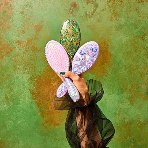 Wet Brush Original Detangler Friendship Kit (Wicked For Good) – Holiday Gift or Stocking Stuffer for Women & Men, Includes Hair Brush & Scrunchie with IntelliFlex Bristles for Wet & Dry Hair thumbnail 9