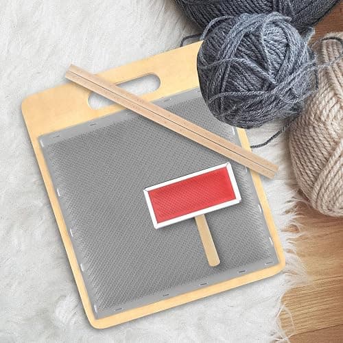 Wool Blending Board Carding Brush Set with Board and Brush for Rolags thumbnail 6
