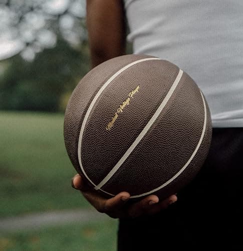 Modest Vintage Player Ltd Products Dark Brown Leather Basketball thumbnail 4