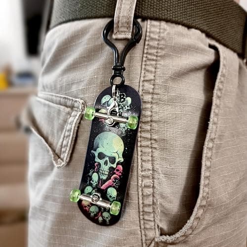 SPITBOARDS® 34mm x 96mm Pro Fingerboard Set-Up (Complete) | Real Wood Deck | Pro Trucks with Lock-Nuts and Pro Bushings | Polyurethane Pro Wheels with Bearings | Red Face thumbnail 2