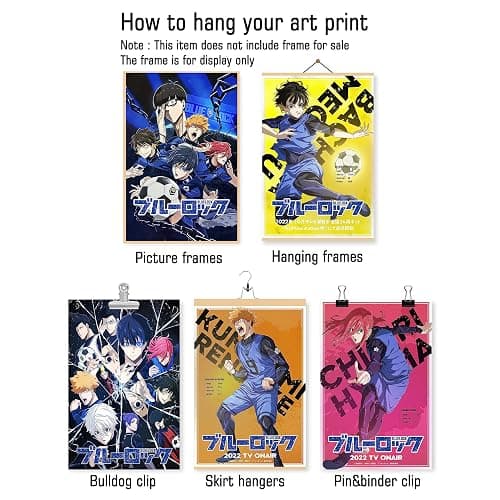 GaVik Blue Lock Poster Anime Posters for Room Aesthetic Print Set of 6 Wall Art for Girl and Boy Teens Dorm Decor 8 in x12 in Unframed thumbnail 7