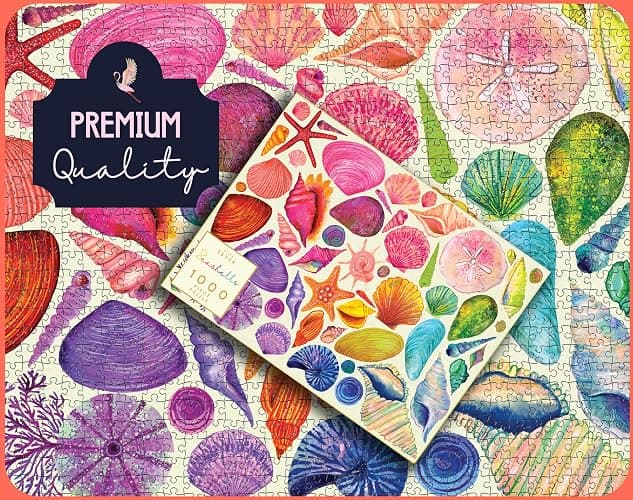 Colorful Beach Ocean Seashell, Puzzle 1000 Pieces thumbnail 4