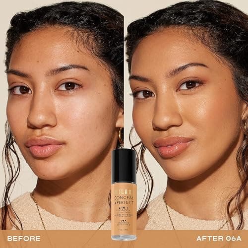 Milani Conceal + Perfect 2-in-1 Foundation + Concealer for a Flawless Complexion, Under Eye Corrector, Cover Redness and Imperfections, Waterproof and Sweatproof - Deep Beige thumbnail 3