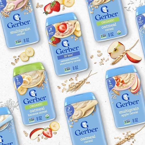Gerber Stage 1 Baby Food, Baby Rice Cereal, Iron, Zinc & Vitamin B12, Infant Cereal, 6-Pack thumbnail 8