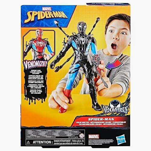 Marvel Spider-Man VenomVersus Spider-Man Liquid Shifter Action Figure with Accessories, 11-Inch-Scale (27 cm) Super Hero Toys for Kids Ages 4 and Up thumbnail 16