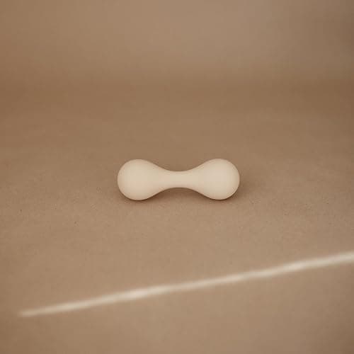 mushie Silicone Baby Shaker Rattle Toy | Ages 3+ Months (Shifting Sand) - Shifting Sand thumbnail 3