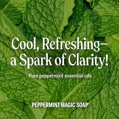 Dr. Bronner's Pure-Castile Magic Liquid Soap - Made with Regenerative Organic Certified Oils- 18-in-1 Uses for Face, Body, Hand, Hair, Laundry & More- Vegan, Non-GMO- Body Wash- Peppermint,32oz thumbnail 6