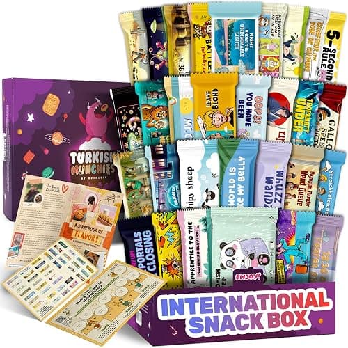 International Snack Box, Unique Experience with Universal Exotic Candies and Treats from around the World, Gift-Ready Foreign Foods in Packages Inspired by European, Japanese and Korean Cultures - Image 1