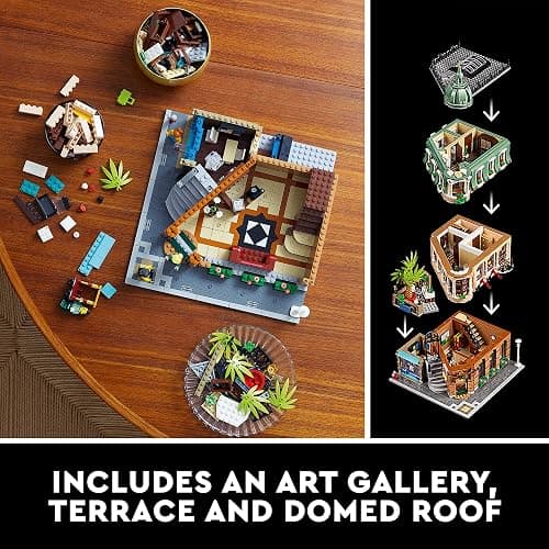 LEGO Icons Boutique Hotel Model Kits - Bedroom or Office Decor for Men & Women, Ages 18+ - Building Blocks for Adults for Display - Gift Idea - 10297 thumbnail 4
