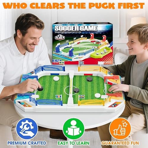 Mini Soccer Board Game for Kids, Birthday Christmas Soccer Gifts for 3 4 5 6 7 8-12 Year Old Boys, Football Table Toys, Pinball Interactive Sports Game for Indoor, Home Party, Family, Playroom, Travel thumbnail 7
