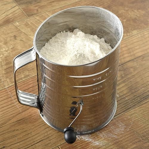 Norpro 5-Cup Stainless Steel Crank Flour Sifter thumbnail 2