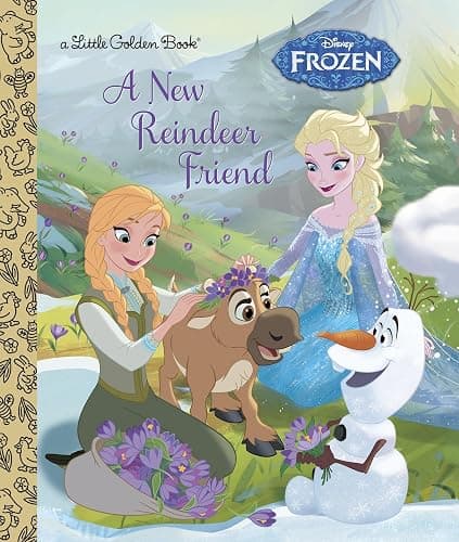 A New Reindeer Friend (Disney Frozen) (Little Golden Book) - Image 1