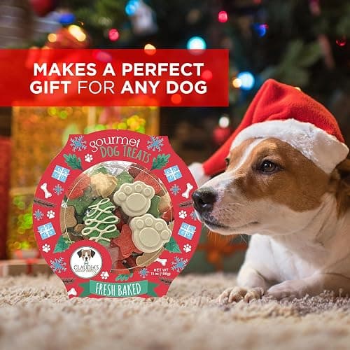Santa Paws Classic Gourmet Dog Cookies - Vanilla Flavored Christmas Treats for All Breeds and Sizes thumbnail 7