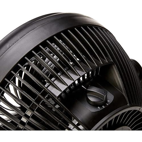 Amazon Basics Air Circulator Fan, Desk Fan for Bedroom, Home and Office, With 90-Degree Tilt Head, 3 Speed Settings, Lightweight (4.2 LBS), 70 Watts, Black, 14.8"Wx7.6"Dx14.1"H thumbnail 5