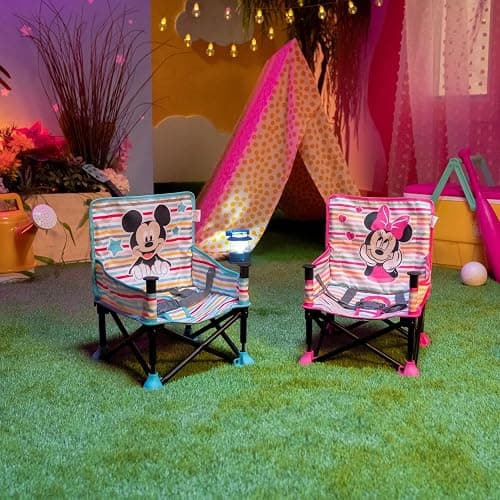 Bright Starts Disney Minnie Mouse Pop 'N Sit Portable Booster, Indoor/Outdoor Use, Floor Seat with Feeding Tray, 6 Mos - 3 Yrs thumbnail 17