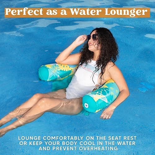 SLOOSH Inflatable Pool Noodle Chair, 3 Packs Pool Floats Noodle Sling Floatie, Swimming Party Floating Chair for Adult Party Summer Water Fun thumbnail 4